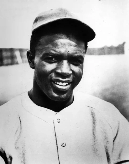 Head and shoulders photo of a young Jackie Robinson during Spring Training 1946. - BL-2739-89 (National Baseball Hall of Fame Library)